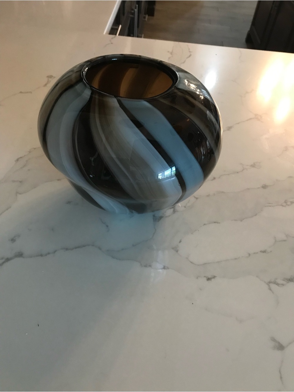 Glass blown vase